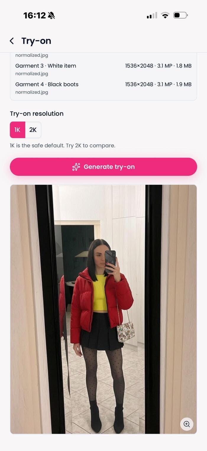 Stylr virtual try-on